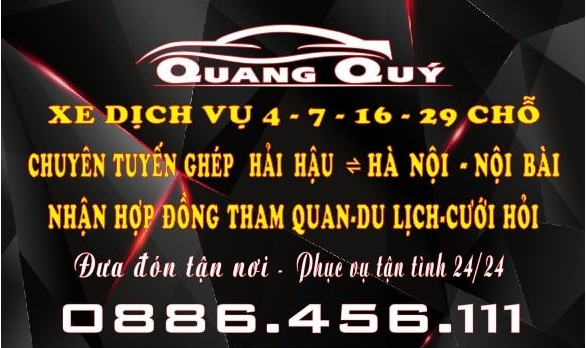 Nhà xe Quang Quý - Xe ghép Hà Nội Nam Định