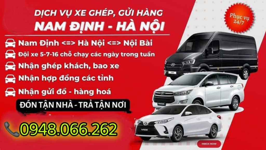 Xe ghép Hà Nội Nam Định